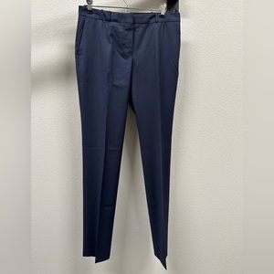 Boss Hugo Boss wool straight-leg navy blue trousers. Size 4.